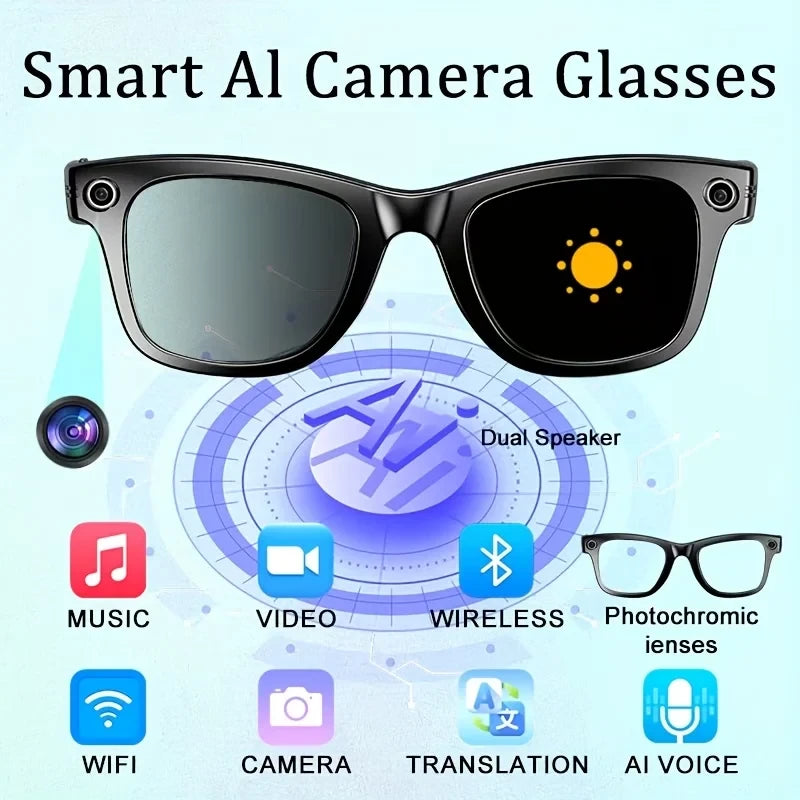 AI Smart Glasses 8MP